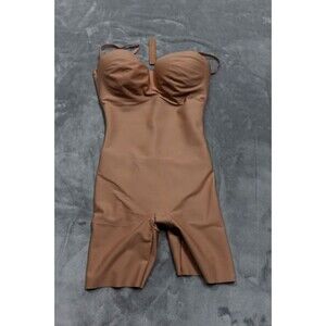 NWT Skims Large Clay Body Core Sculpt Underwire Mid Thigh Bodysuit